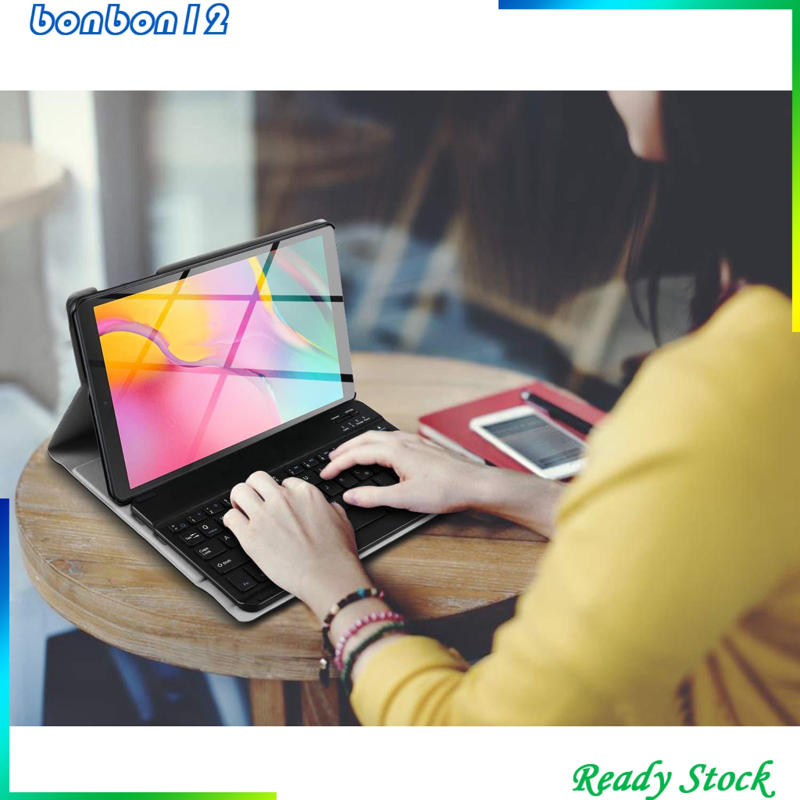 Bao da máy tính bảng kèm bàn phím cho Samsung Galaxy Tab S6 Lite 10.4 ''