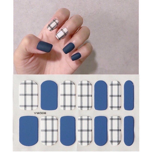 Set dán móng tay nails dán nghệ thuật nhiều màu - có ngay bộ móng đẹp trong 5 phút (Nail wraps / Nail stickers)