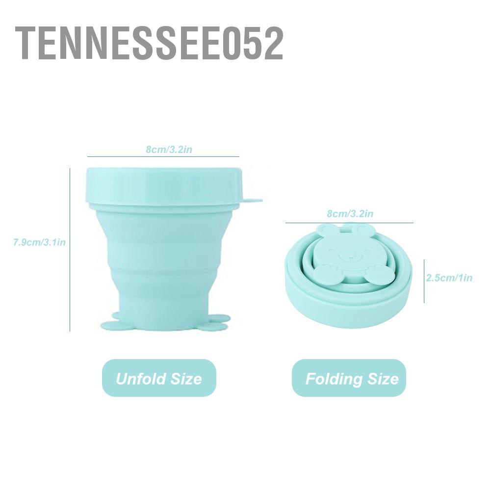 Tennessee052 Portable Folding Silicone Water Cup Telescopic Mug Drinkware for Outdoor Travel