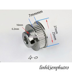 [Pulley GT2] Bánh răng motor - 40 răng