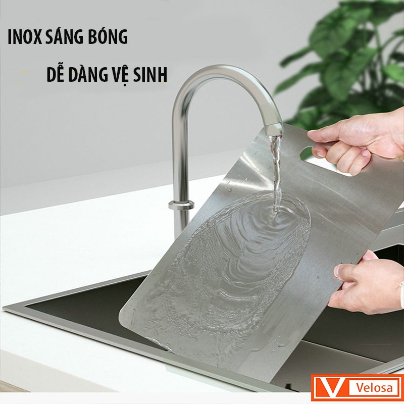 Thớt inox 304 nguyên khối - BH 1 năm