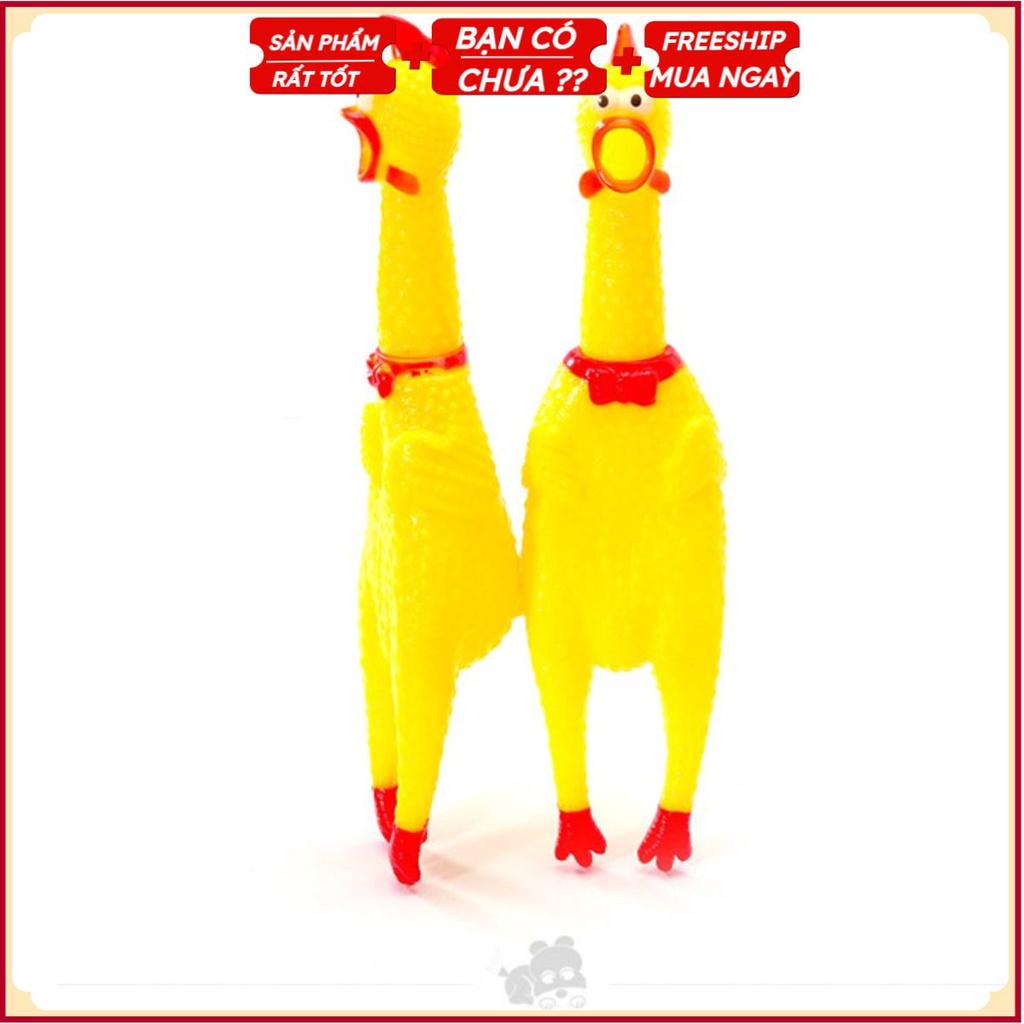 GÀ BÓP Biết Kêu Shrilling Chicken, Phát Ra La Hét Tiếng Gà Ngộ Nghĩnh - Đồ Chơi Cho Chó Mèo (Chọn Size)