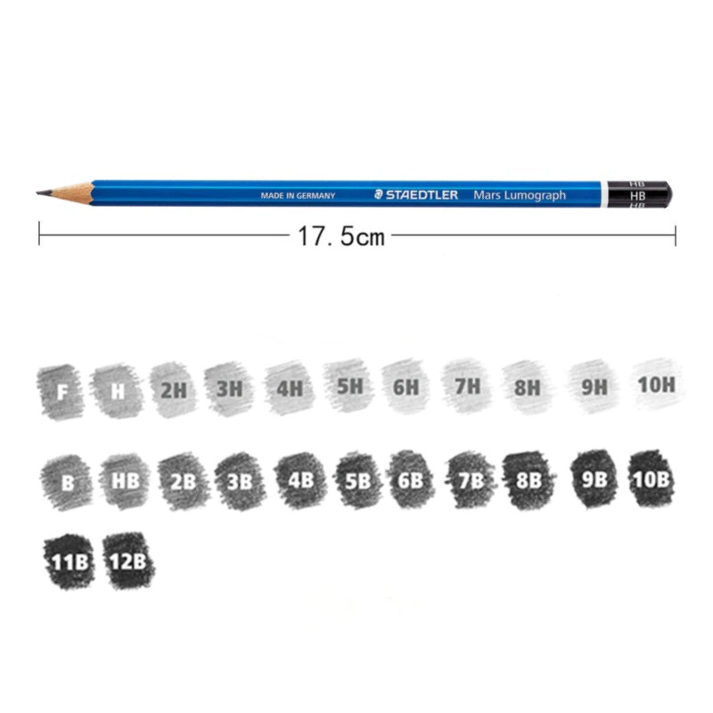 Bút Chì Gỗ Vẽ Phác Thảo Sketch STAEDTLER MARS LUMOGRAPH 100 - Họa Cụ Hakuart