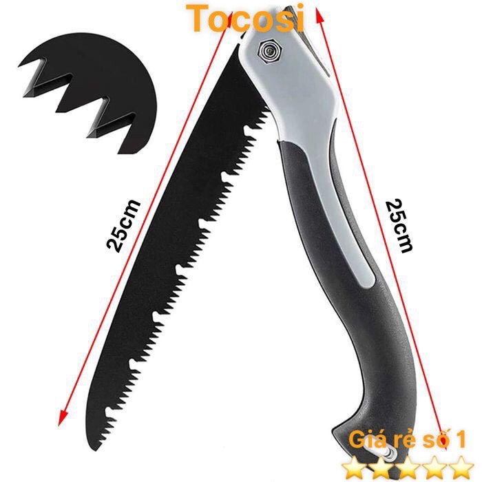Cưa cầm tay gấp gọn lưỡi thép hợp kim SK5 Siêu Sắc