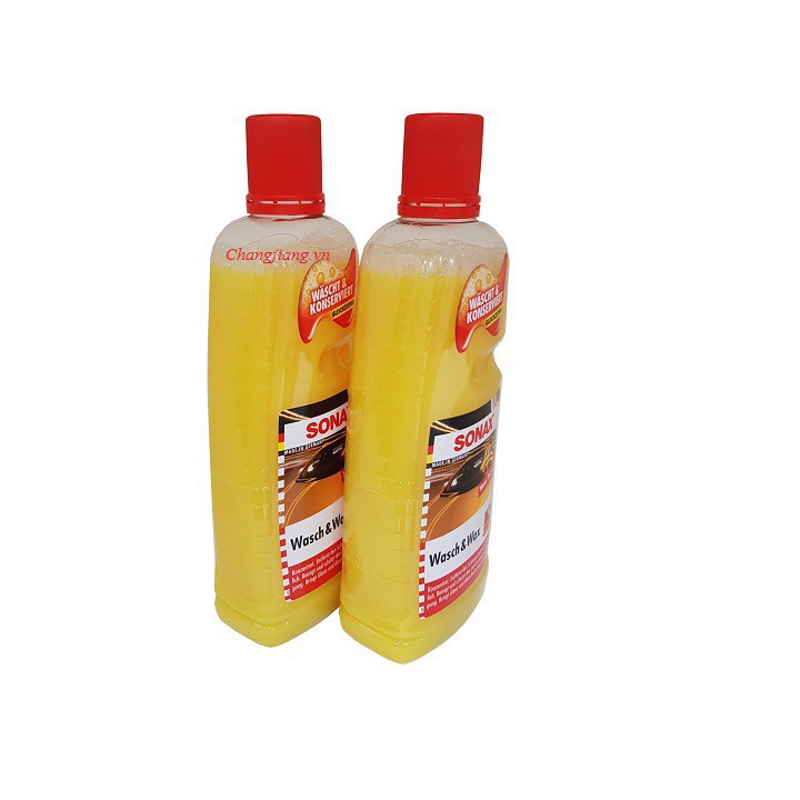 Nước rửa xe và wax bóng sơn kết hợp Sonax Wash &amp; Wax 313341 1000ml