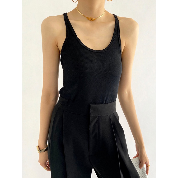 Áo Croptop ba lỗ DÂY MẢNH DÁNG DÀI Nữ Trơn Ôm Body Chất Tốt, Áo balo CRT 3 lỗ Kiểu nữ ôm thun gân mềm mát GOVA