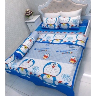 Bộ Chăn Ga Gối Hè Thu 5 món - Doremon