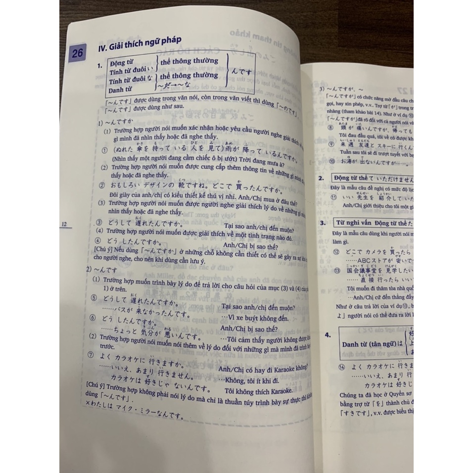 Sách tiếng nhật - Minna No Nihongo 2 Bản dịch và giải thích ngữ pháp.