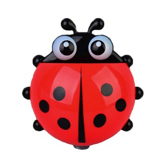 Dụng cụ để bàn chải và kem đánh răng hình chú bọ (Đỏ)