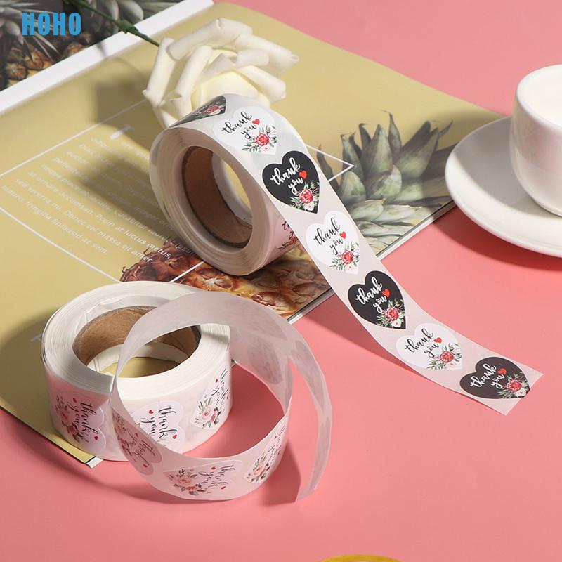 Set 500 Miếng Dán Trang Trí Hình Chữ Thank You Xinh Xắn