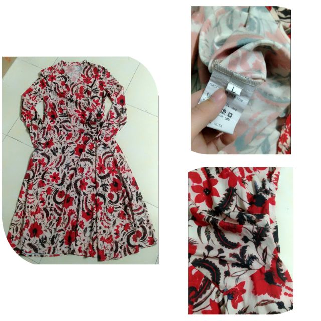 Đầm hoa lụa sz L 1500