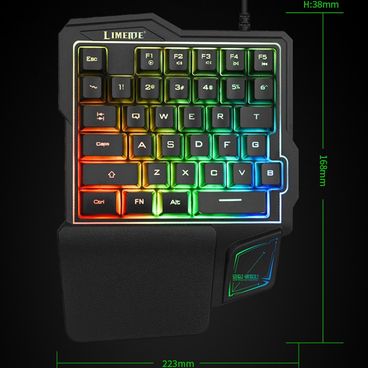 Bàn Phím Giả Cơ Một Tay Gaming Keypad LIMEIDE GK103