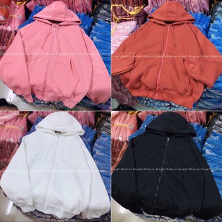 áo hoodie zip trơn M357[Hình thật 💯]