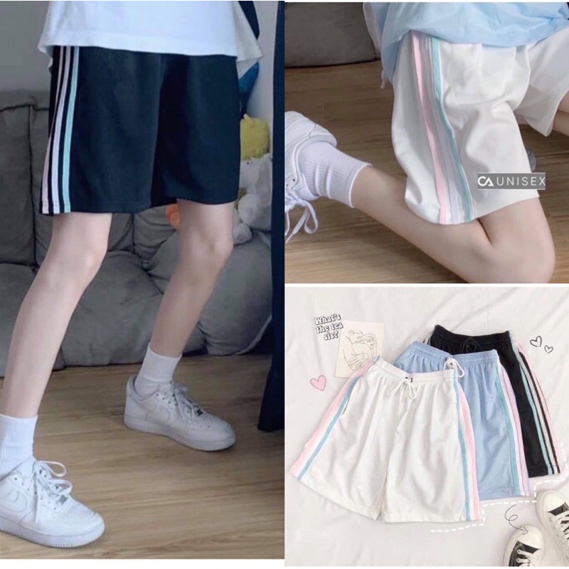 QUẦN SHORT 3 SỌC 🍓QUẦN ĐÙI THỂ THAO BA LINE NAM NỮ 🍓 | BigBuy360 - bigbuy360.vn