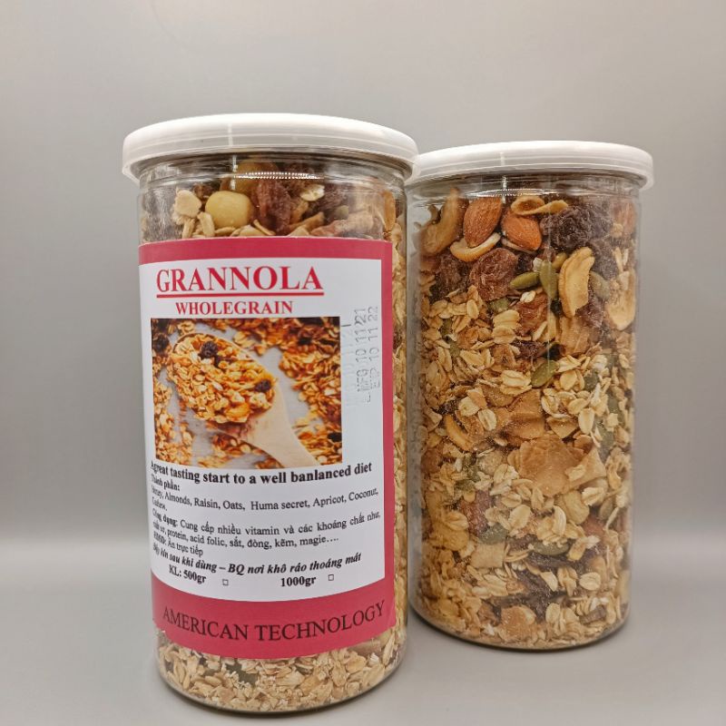 Granola Siêu Hạt 500Gr Nhớ Bếp Hạt Dinh Dưỡng, Ngũ Cốc Ăn Kiêng Cao Cấp