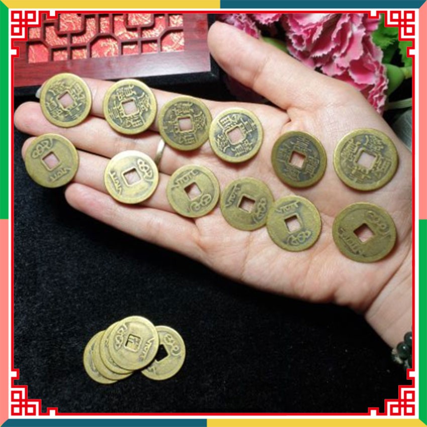 Đồng xu Càn Long Thông Bảo, đồng tiền may mắn, tiền xu xin đài Âm Dương | BigBuy360 - bigbuy360.vn