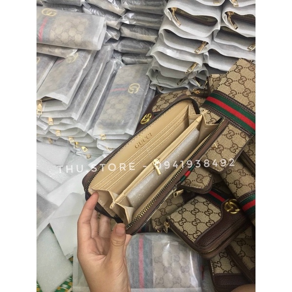 Ví Nữ Ngắn Dài Cầm Tay, Bóp Nữ GC Nhiều Ngăn Hàng Fullbox
