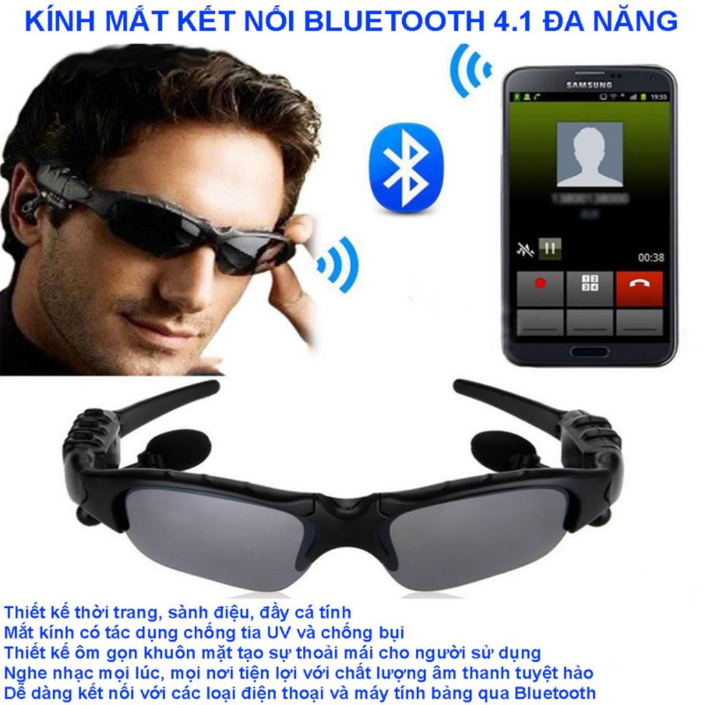 Mắt kính kiêm tai nghe Bluetooth thế hệ mới