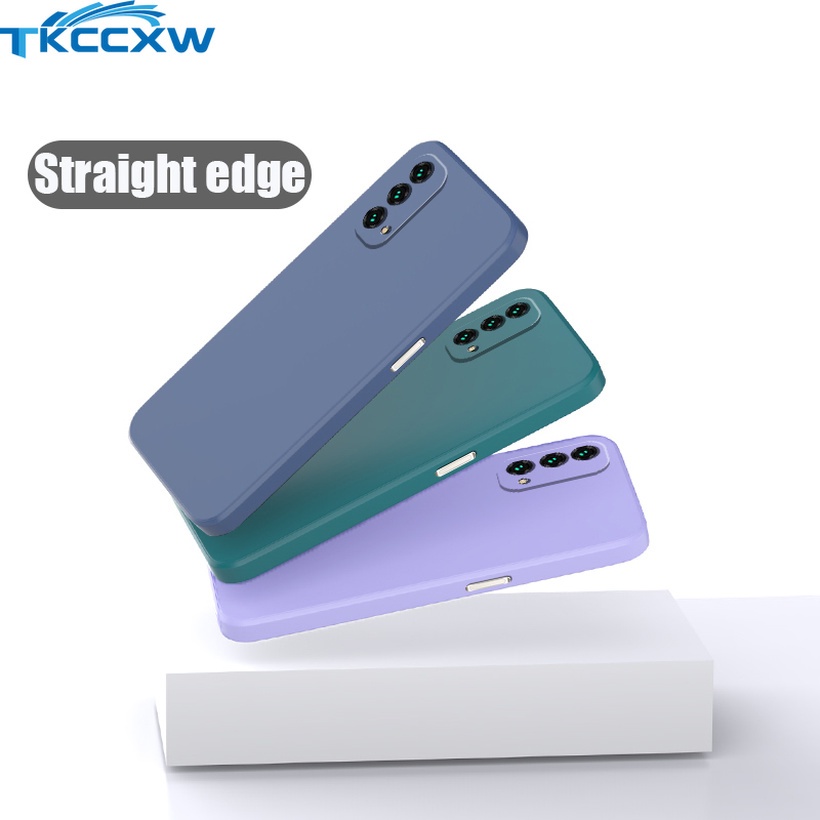Ốp điện thoại silicon siêu mỏng viền bảo vệ camera cho Realme X Q2i Q2 Q3 Pro