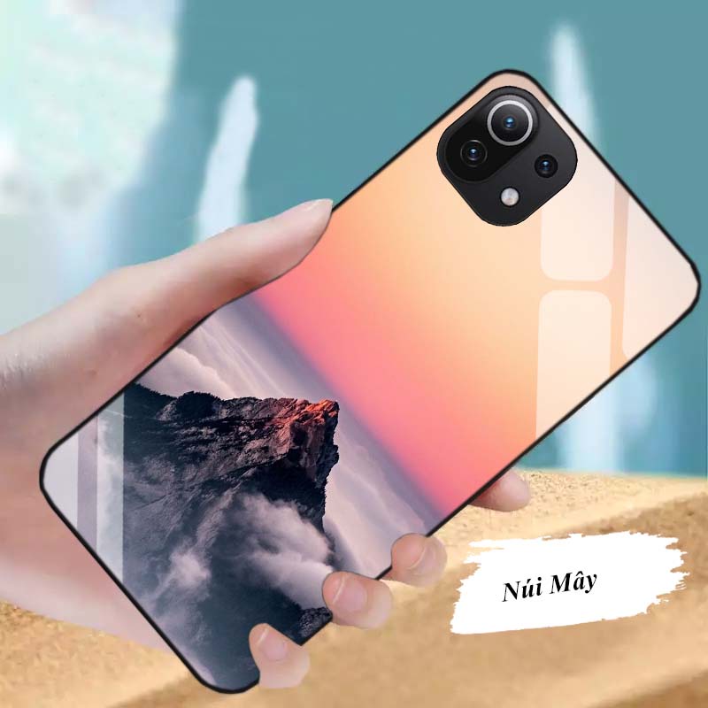 Ốp Lưng XIAOMI Mi 11, Mi 11 Lite Mặt kính cường lực Cao Cấp, Sang Trọng thiết kế Độc Quyền
