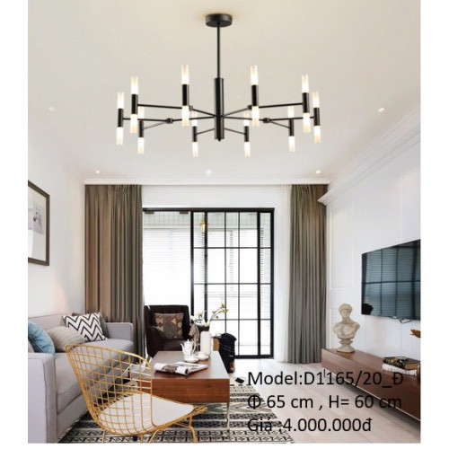 Đèn Thả Thuy tinh Phòng khách Đèn chùm thả, đèn thả pha lê hiện đại đẹp