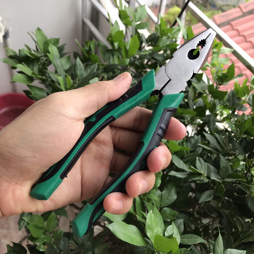 Kìm điện, kìm răng tổ hợp kiểu Mỹ, thép High Carbon độ cứng cao