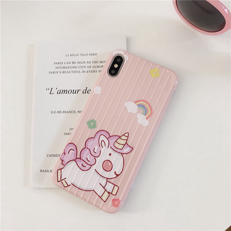 Ốp điện thoại in họa tiết hoạt hình dễ thương cho iPhone 6 6s 7 8 Plus 7P/8P/6P/6SP 6X XS XR XSMAX | BigBuy360 - bigbuy360.vn