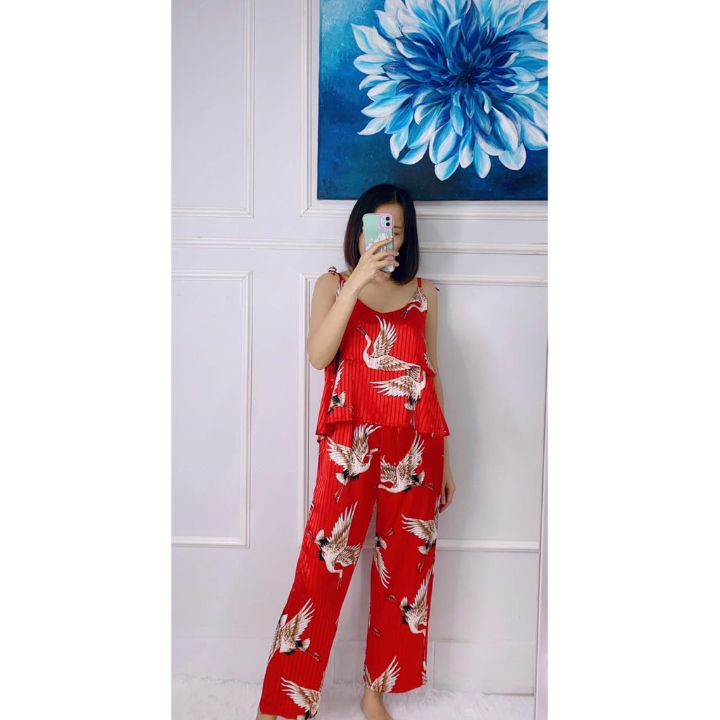 Đồ Bộ 2 Dây Lụa Latin - Satin