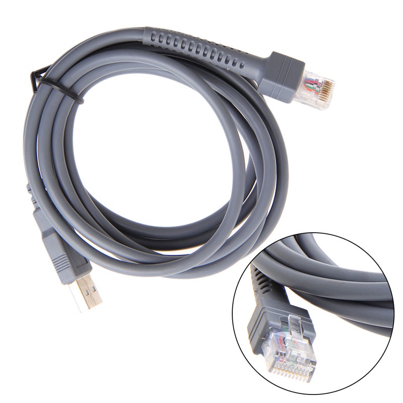 Dây Cáp Máy Quét Mã Vạch Usb 2m Ls1203 Ls2208 Ls4208 Ls3008 Cba-U01-S07Zar