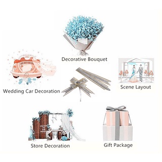 Cuộn Dây Ruy Băng Lụa In Hoa Dùng Trang Trí Tiệc Cưới/Sinh Nhật/Lễ Tình Nhân DIY