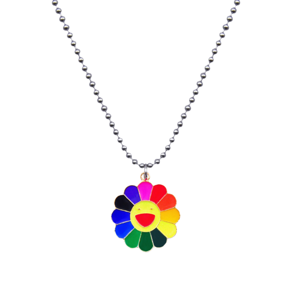 Vòng cổ titan mặt hình hoa hướng dương đáng yêu