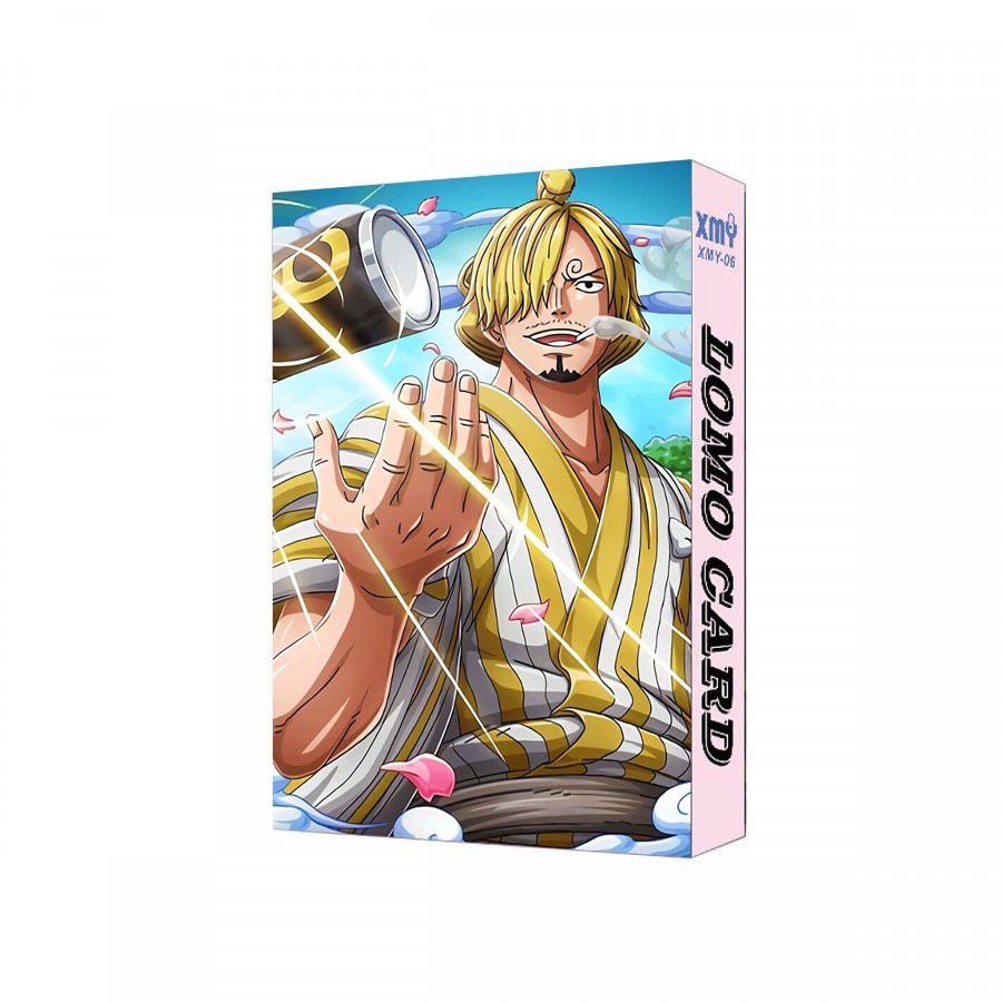 ( không kèm hộp ) Hộp ảnh lomo in hình One Piece Đảo hải tặc ver các thành viên Luffy 30 tấm anime chibi