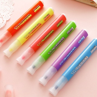 Bút nhớ highlight đánh dấu dạ quang bộ 6 màu phụ kiện văn phòng phẩm,Set bút đánh dấu 6 màu phong cách Hàn Quốc độc đáo