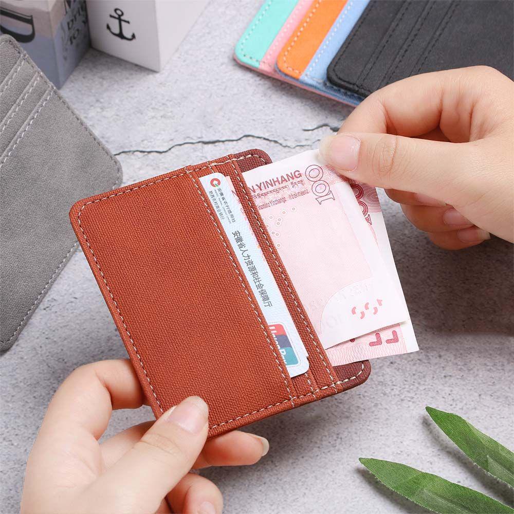 Ví Da pu Mỏng Đựng Thẻ Tín Dụng Dành Cho Nam Ốp