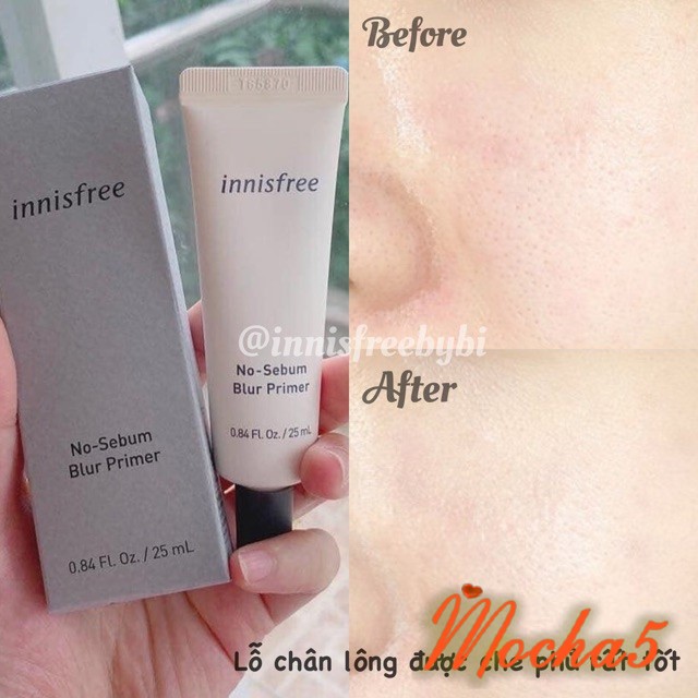 Kem lót Innisfree No-sebum Primer mỏng mịn, kiềm dầu hoàn hảo 25ml [Mới 2019 ] | WebRaoVat - webraovat.net.vn