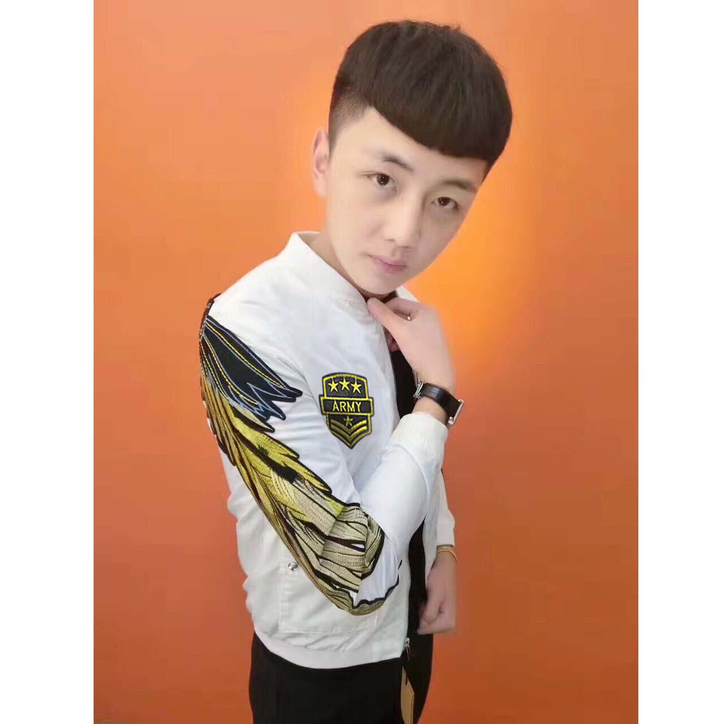 áo khoác nam hình lông vũ army Mã: NK1180