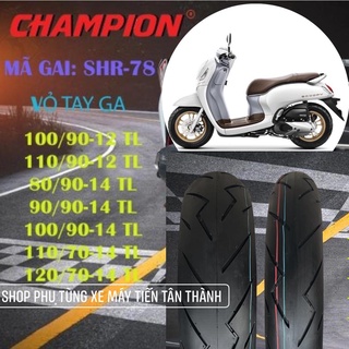 Vỏ lốp champion gai shr-78  tay ga scoopy zommer x 100 90-12 & 110 90-12 - ảnh sản phẩm 4