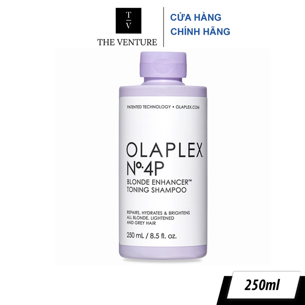 Bộ Dầu Gội & Dầu Xả Tím Khử Vàng Olaplex Blonde Enhancer Toning Shampoo No.4P & Olaplex No.5 Chính Hãng