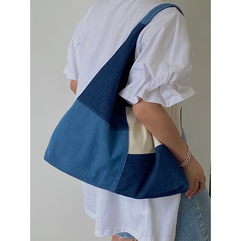 Túi Xách Đeo Vai Vải Jean Thời Trang Cho Nữ