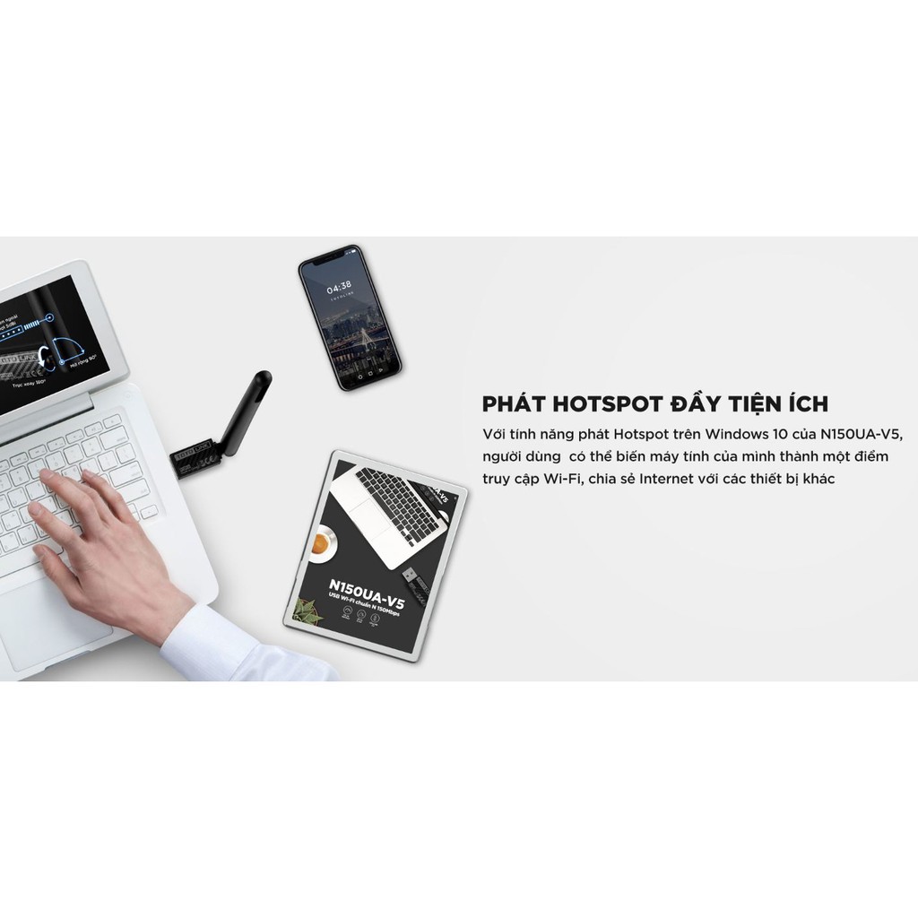 Totolink N150UA V5✨USB Wi-Fi Chuẩn N 150Mbps TOTOLINK N150UA-V5 - Hãng Phân Phối Chính Thức