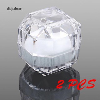 H4 Hộp nhẫn đựng trang sức bằng acrylic trong suốtx