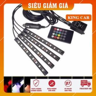 Bộ đèn led 7 màu cảm ứng theo nhạc trang trí trên ô tô - Shop KingCar