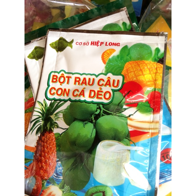 Bột rau câu con cá dẻo