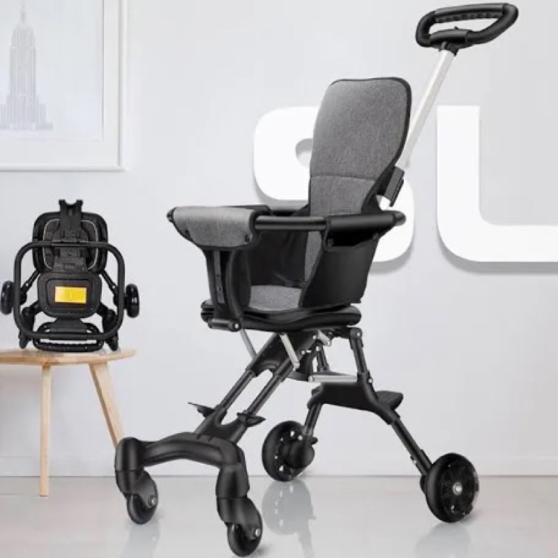 Xe Đẩy Du Lịch Gấp Gọn Kèm Đệm Cho Bé
