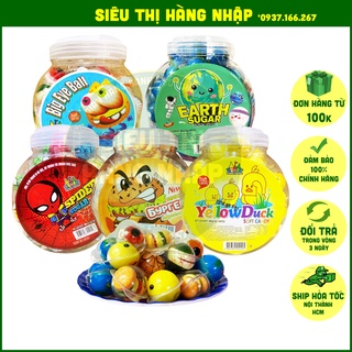 [Hộp 50 cái] Kẹo con mắt/ trái đất/ quả bóng/ con vịt/ người nhện/ hamburger Halloween Funny Castle HongKong