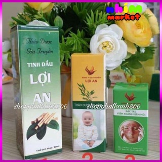 Combo 3 lọ dầu lơi an ho sổ mũi long đờm côn trùng cắn