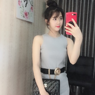Váy body ba lỗ xẻ tà