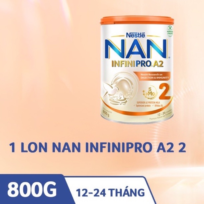 Sản phẩm dinh dưỡng công thức nestlé nan infinipro a2 2 800g có ship hỏa - ảnh sản phẩm 1