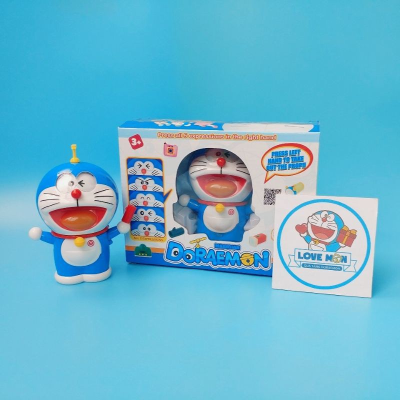 ĐỒ CHƠI ROBOT DORAEMON BIẾN HÌNH, CÓ 5 BIỂU CẢM VÀ 6 BẢO BỐI SIÊU XỊN