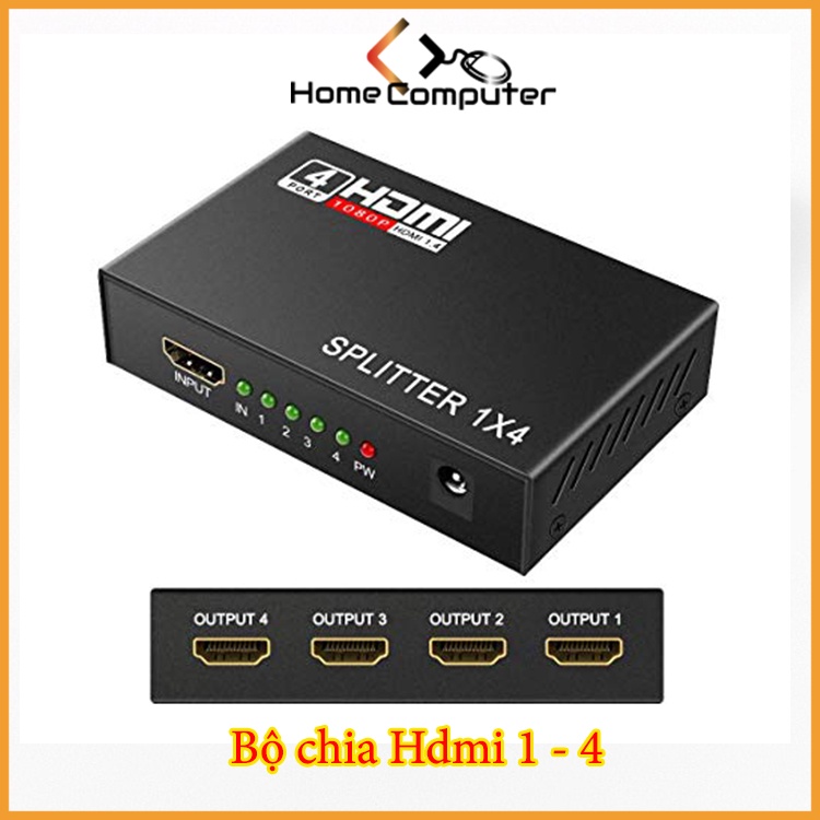 Bộ chia HDMI 1 ra 4 chuẩn 1.4 ,hàng chính hãng.bảo hành 6 tháng - Home Computer